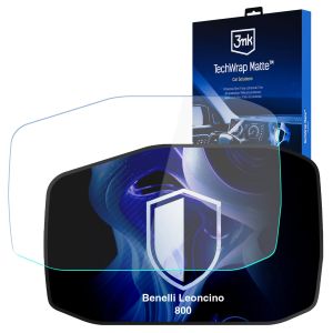 Matná ochranná fólia na displej navigácie pre Benelli Leoncino 800 – 3mk TechWrap Matte™ Center Display