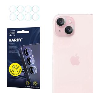 Sklo na objektív fotoaparátu pre Apple iPhone 15 Plus - 3mk HARDY® Fusion Lens Protection™