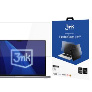 Nepraskavé hybridné sklo na Apple Macbook Pro 16 M1/M2/M3/M4 - 3mk FlexibleGlass Lite