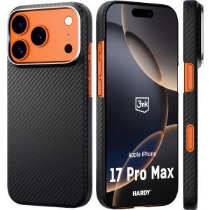 Puzdro z aramidového vlákna s MagSafe na Apple iPhone 17 Pro Max - 3mk HARDY® Aramid MagCase™