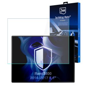 Matná ochranná fólia na displej navigácie pre Ram 3500 2014–2017 8,4" – 3mk TechWrap Matte™ Center Display
