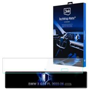 Matná ochranná fólia na displej navigácie pre BMW 3 G20 FL 2022-26 – 3mk TechWrap Matte™ Center Display