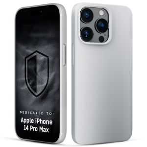 Silikónové puzdro s MagSafe pre Apple iPhone 14 Pro Max - 3mk HARDY® Mellow MagCase™ White