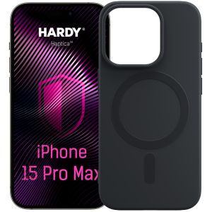 Elastické puzdro s MagSafe na Apple iPhone 15 Pro Max - 3mk HARDY® Haptica MagCase™