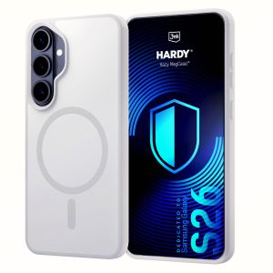 Dymové puzdro s MagSafe pre Samsung Galaxy S26 – 3mk HARDY® Hazy MagCase™ White