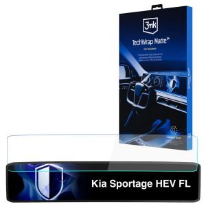 Matná ochranná fólia na displej navigácie pre Kia Sportage HEV FL 2025- – 3mk TechWrap Matte™ Center Display