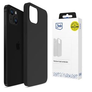 Silikónové puzdro pre Apple iPhone 14 Plus - 3mk HARDY® Mellow Case™ Black