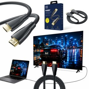 Kábel 50cm 3mk HARDY® Cable HDMI 2.1 8K 60Hz 4K 120Hz 48Gbps™ Čierny