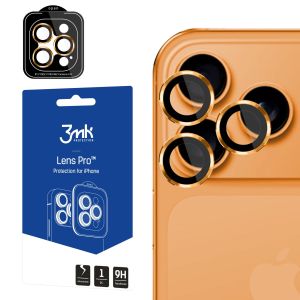 Sú tvrdené sklo na objektív fotoaparátu pre Apple iPhone 17 Pro/ iPhone 17 Pro Max - 3mk Lens Protection Pro Orange