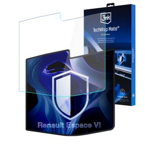 Matná ochranná fólia na displej navigácie pre Renault Espace VI 2023- – 3mk TechWrap Matte™ Center Display
