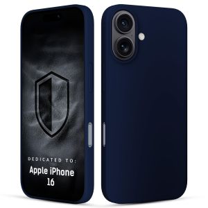 Silikónové puzdro pre Apple iPhone 16 - 3mk HARDY® Mellow Case™ Dark Blue