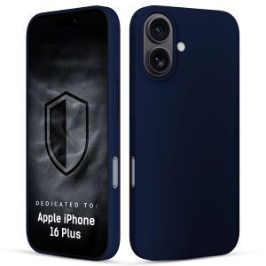 Silikónové puzdro pre Apple iPhone 16 Plus - 3mk HARDY® Mellow Case™ Dark Blue