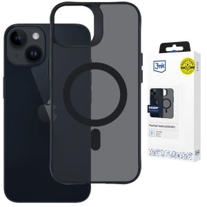 Priesvitný kryt s MagSafe na Apple iPhone 13/14 - 3mk HARDY® Hazy MagCase™ Black