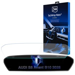 Matná ochranná fólia na displej navigácie pre AUDI S5 Avant B10 2025- – 3mk TechWrap Matte™ Center Display