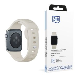 Remienok na Apple Watch 38/40/41/42 mm Nude (small) - 3mk Silicone Watch Strap