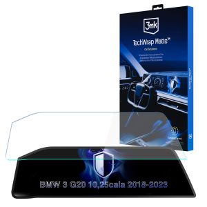 Matná ochranná fólia na displej navigácie pre BMW 3 G20 2018-23 – 3mk TechWrap Matte™ Center Display