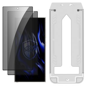 2x Ochranné sklo s aplikátorom na Samsung Galaxy S24 Ultra - 3mk Hardy Privzone 9H