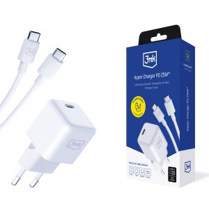 PD GaN 25W sieťová nabíjačka - 3mk Hyper Charger + USB-C kábel