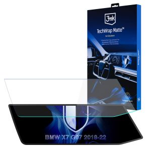 Matná ochranná fólia na displej navigácie pre BMW X7 G07 2018-22 – 3mk TechWrap Matte™ Center Display