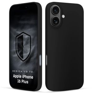 Silikónové puzdro pre Apple iPhone 16 Plus - 3mk HARDY® Mellow Case™ Black