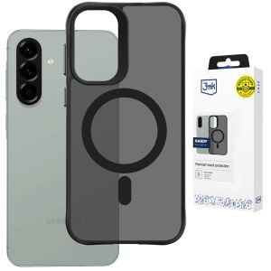 Priesvitný kryt s MagSafe na Samsung Galaxy A36/A56 - 3mk HARDY® Hazy MagCase™ Black