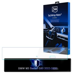 Matná ochranná fólia na displej navigácie pre BMW M3 Sedan G80 2022-2026 – 3mk TechWrap Matte™ Center Display