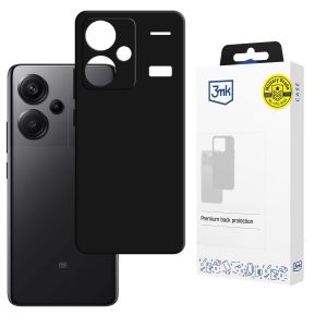 Silikónové puzdro pre Redmi Note 13 Pro+ - 3mk HARDY® Mellow Case™ Black