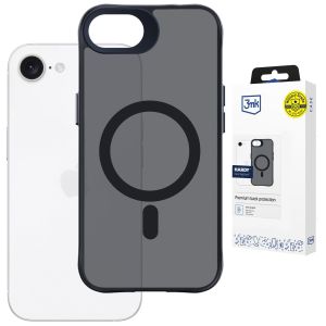 Priesvitný kryt s MagSafe na Apple iPhone 16E - 3mk HARDY® Hazy MagCase™ Black