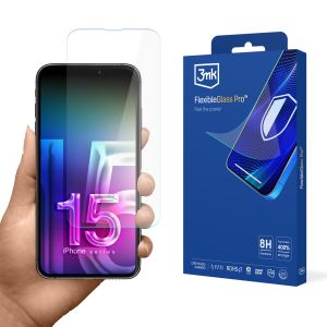Nerozbitné sklo na Apple iPhone 15 - 3mk FlexibleGlass Pro