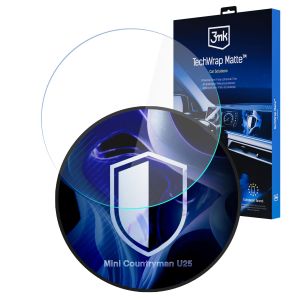 Matná ochranná fólia na displej navigácie pre Mini Countryman U25 2025 – 3mk TechWrap Matte™ Center Display