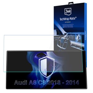 Matná ochranná fólia na displej navigácie pre AUDI A6 C8 2018-24 – 3mk TechWrap Matte™ Center Display