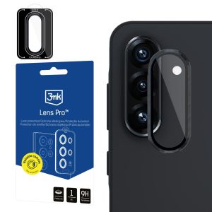 Tvrdené sklo na objektív fotoaparátu pre Samsung Galaxy A56 - 3mk Lens Protection Pro Black