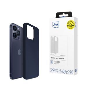 Puzdro na Apple iPhone 16 Pro - 3mk Silicone Case Dark Navy