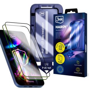 2x Tvrdené sklo s aplikátorom pre Apple iPhone 16 Pro Max - 3mk HARDY® Hardura 9H™