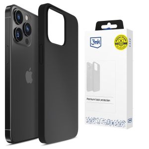 Silikónové puzdro pre Apple iPhone 15 Pro - 3mk HARDY® Mellow Case™ Black