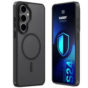 Dymové puzdro s MagSafe pre Samsung Galaxy S24 – 3mk HARDY® Hazy MagCase™ Black