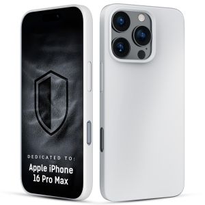 Silikónové puzdro s MagSafe pre Apple iPhone 16 Pro Max - 3mk HARDY® Mellow MagCase™ White