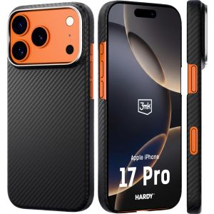 Puzdro z aramidového vlákna s MagSafe na Apple iPhone 17 Pro - 3mk HARDY® Aramid MagCase™