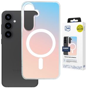 Holografické puzdro s MagSafe pre Samsung Galaxy S25 - 3mk HARDY® PrisMag Case™