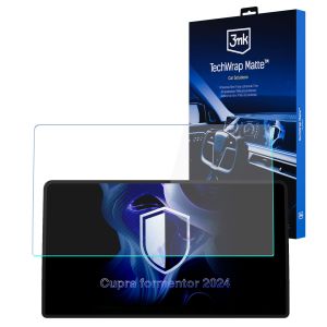 Matná ochranná fólia na displej navigácie pre Cupra Formentor 2024- – 3mk TechWrap Matte™ Center Display