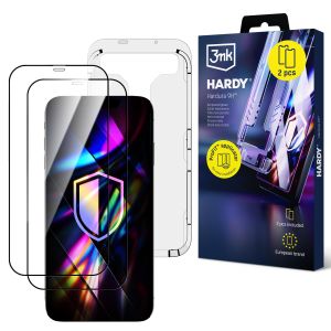 2x Tempered glass with applicator for Apple iPhone 12 Pro Max - 3mk HARDY® Hardura 9H™