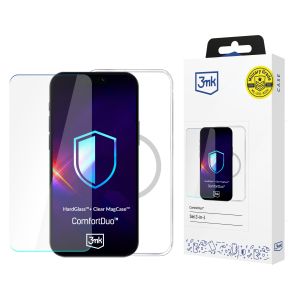 Etui Clear MagCase + tvrdené sklo na Apple iPhone 17 - 3mk ComfortDuo Clear MagCase
