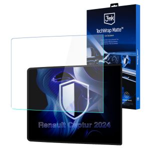 Matná ochranná fólia na displej navigácie pre Renault Captur 2024- – 3mk TechWrap Matte™ Center Display