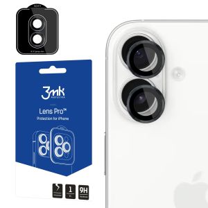 Sú tvrdené sklo na objektív fotoaparátu pre Apple iPhone 17 - 3mk Lens Protection Pro Black