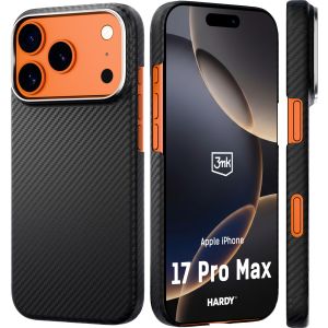 Puzdro z aramidového vlákna s MagSafe na Apple iPhone 17 Pro Max - 3mk HARDY® Aramid MagCase™