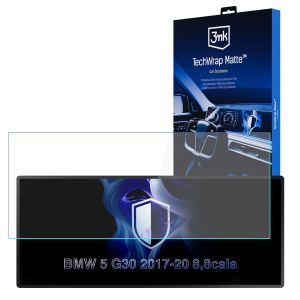 Matná ochranná fólia na displej navigácie pre BMW 5 G30 2017-20 – 3mk TechWrap Matte™ Center Display