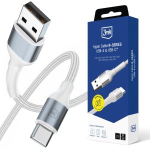 Kabel 1m 18W 9V/2A 3mk Hyper Cable N-SERIES USB-A to USB-C™ White