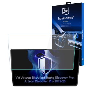 Matná ochranná fólia na displej navigácie pre VW Arteon Shooting Brake Discovery Pro 2019- – 3mk TechWrap Matte™ Center Display