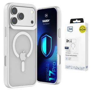 Dymové puzdro s MagSafe pre Apple iPhone 17 Pro – 3mk HARDY® Hazy MagCase™ White
