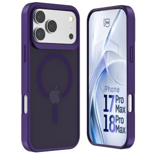 Dymové puzdro s MagSafe pre Apple iPhone 17 Pro Max/ 18 Pro Max – 3mk HARDY® Hazy MagCase™ Purple